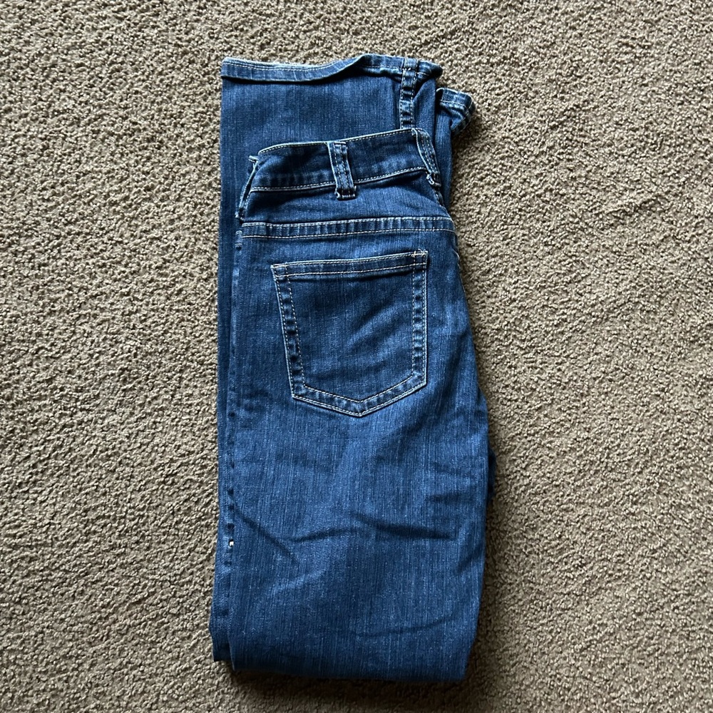 Cowgirl Tuff Blue Denim Jeans Straight-Leg Classic